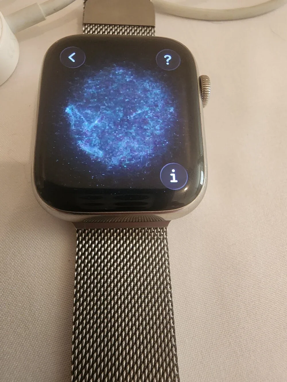 Apple Watch S8 45mm Stainless Steel Cellular + Milanese Loop & Charger